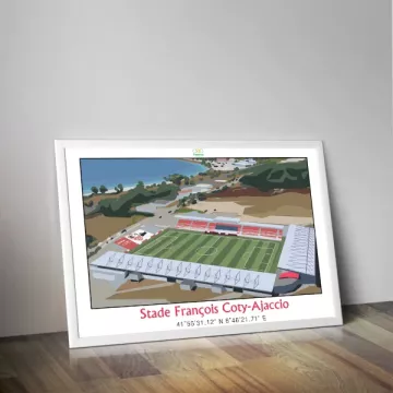 Affiche du stade François Coty d'Ajaccio - Panenka