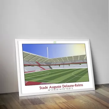 Affiche du stade Auguste Delaune de Reims - Panenka