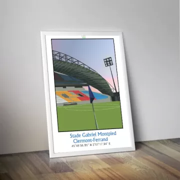 Affiche du stade Gabriel Montpied de Clermont-Ferrand - Panenka