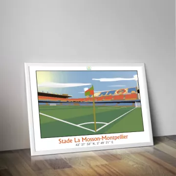 Affiche du stade de la Mosson de Montpellier - Panenka