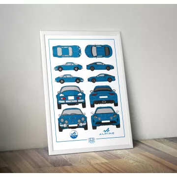 Affiche Alpine A110 - Formule-A