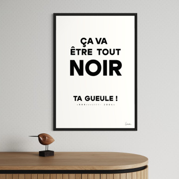 Affiche Ça va être tout noir ! – Chistera
