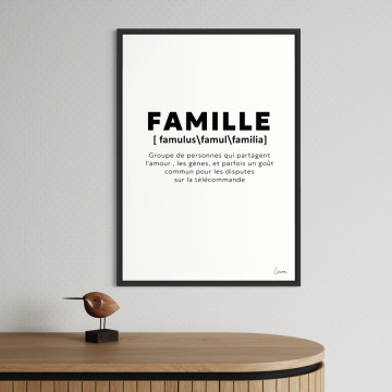 Affiche Définition Famille – Chistera