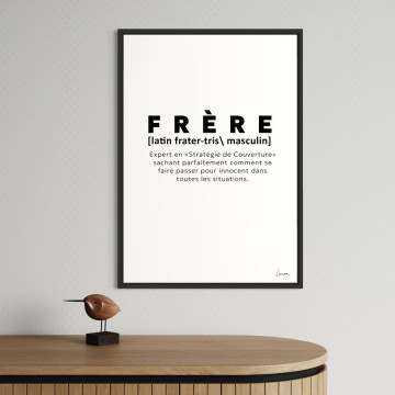 Affiche Définition Frère – Chistera
