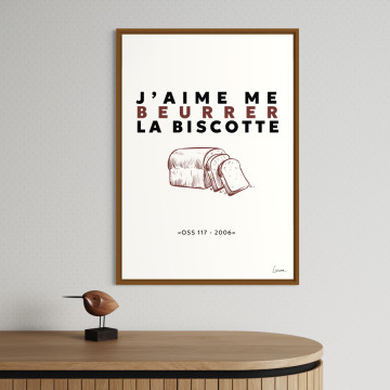 Affiche J’aime me beurrer la biscotte – Chistera