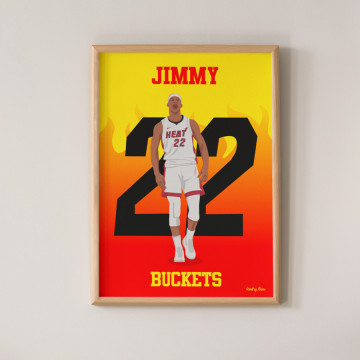 Affiche hommage Basket Jimmy Butler  - Wall of Fame