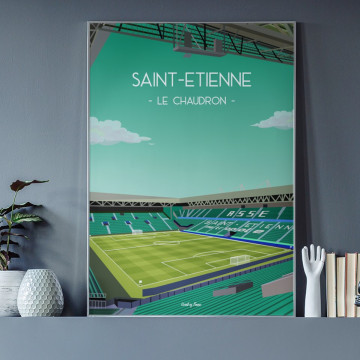 Affiche du Chaudron de Saint-Etienne - Wall of Fame