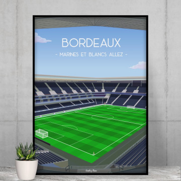 Affiche Foot - FC Nantes - Stade de la Beaujoire 30x40 cm FOOTBALL