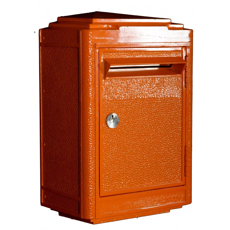 Boîte aux lettres 1950 orange par La Boîte Jaune