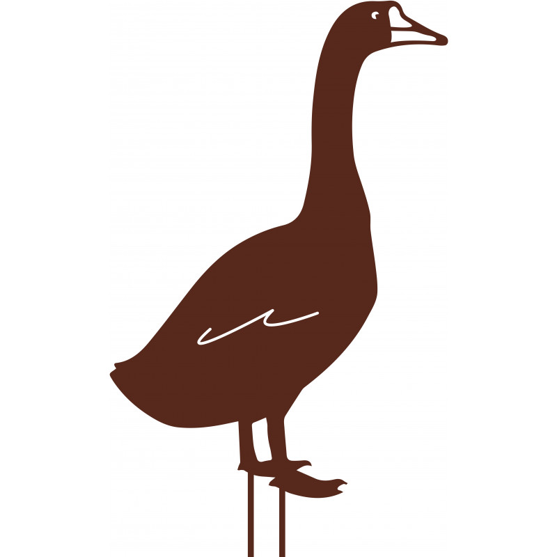 Figurine à planter Oie fer vieilli - Louis Moulin