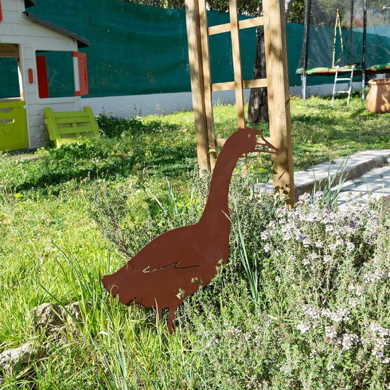 Figurine à planter Oie fer vieilli - Louis Moulin