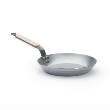 Poêle acier Mineral B poignée bois - De Buyer