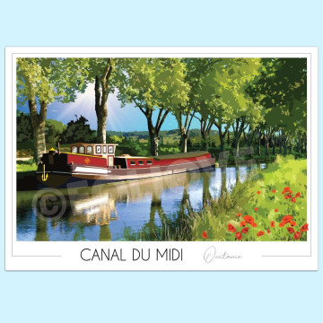 Affiche du canal du Midi - Foliove