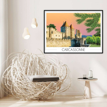 Affiche de Carcassonne - Foliove