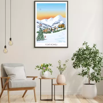 Affiche de la station de Font Romeu - Foliove