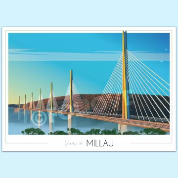 Affiche du viaduc de Millau - Foliove