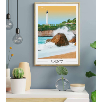 Affiche du Phare de Biarritz - Foliove