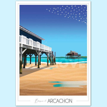 Affiche d'Arcachon - Foliove