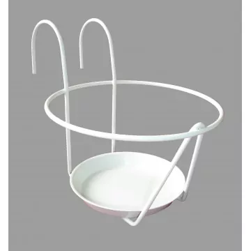 Porte pot soucoupe crochet blanc Louis Moulin