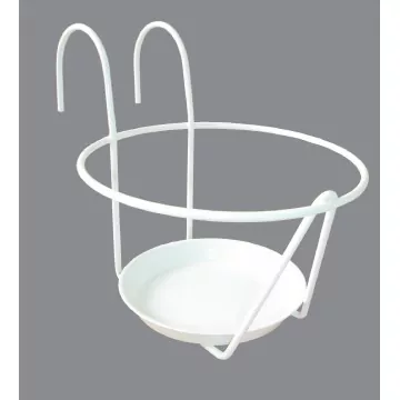 Porte pot soucoupe crochet blanc Louis Moulin