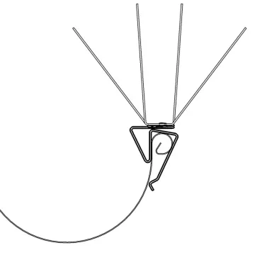 Pic anti pigeon pour gouttière avec bourrelet position "droite"- OISIPIC