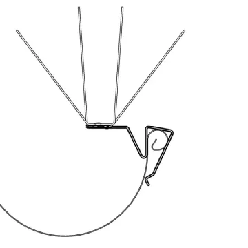 Pic anti pigeon pour gouttière avec bourrelet position "intérieure"- OISIPIC