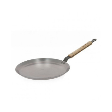 Crêpière Mineral B manche en bois - De Buyer