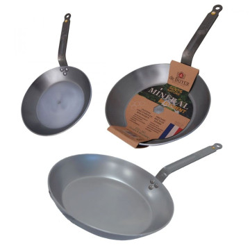 Lot de 3 poêles en acier Minéral B - De Buyer