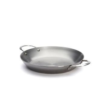 Grande poêle de 32 cm pour paëlla en acier Mineral B - De Buyer