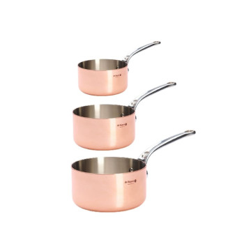 Lot de 3 casseroles collection Inocuivre - De Buyer