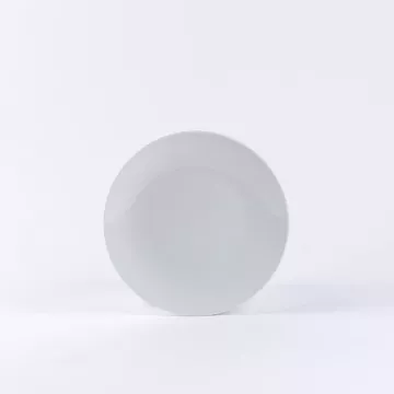 Assiette à dessert en porcelaine blanche de Limoges - Ogre La Fabrique
