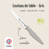 Couteau de table double crantage 11cm Bio Sourcé - Nogent 3 Étoiles