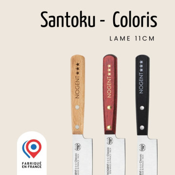 Couteau classic SANTOKU lame lisse de 11cm - Nogent 3 Etoiles