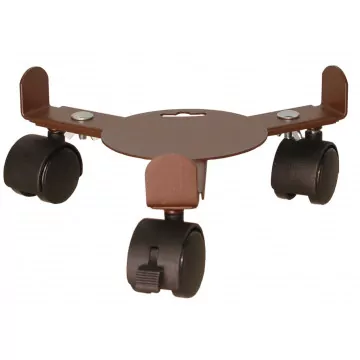 Roule plante EXTENSIBLE 3 roulettes fer vieilli Louis Moulin