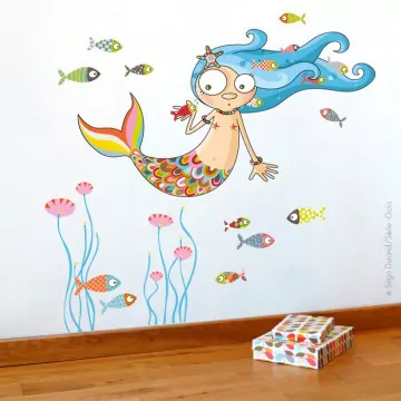 Sticker boucles d'eau Série-Golo