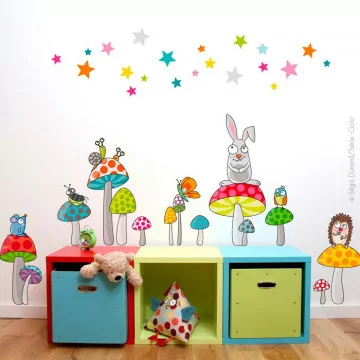 Sticker les champipis Série-Golo