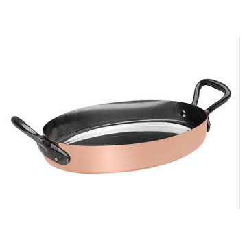 Plat ovale en cuivre 20 cm - Baumalu