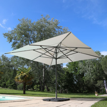 Parasol professionnel 4x4m DELPHINA - MÉDICIS