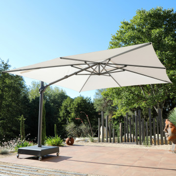 Parasol déporté professionnel 3,5x3,5m VEGA - MÉDICIS