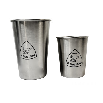 Pack de 4 Gobelet en aluminium - 2 tailles au choix - Le Grand Tétras