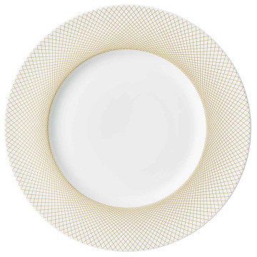 Lot de 6 assiettes collection Graphique Classique Doré - Degrenne