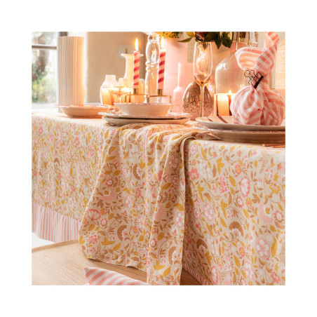 Nappe Bohème beige - Le Jacquard Français