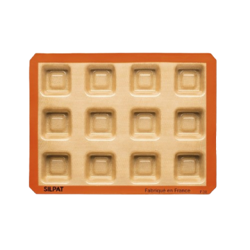 Moule pour 12 savarins carrés - Silpat