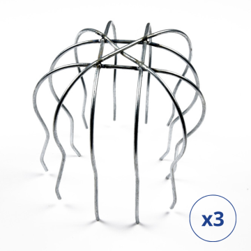 Crapaudine anti-intrusion pour gouttière (lot de 3) - OISIPIC
