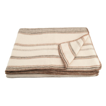 Plaid Bayonne Naturel Caramel - Toison d'Or