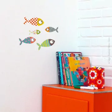 Sticker petits poissons 2 Série-Golo