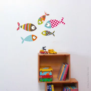 Sticker poisson-bulle Série-Golo