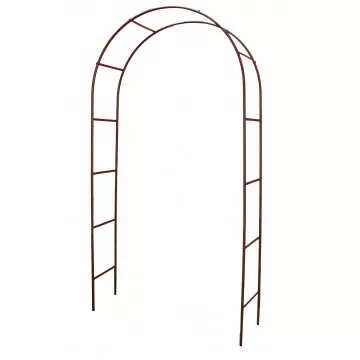 Arche de jardin pergola portique fer vieilli 200x40x250cm - LOUIS