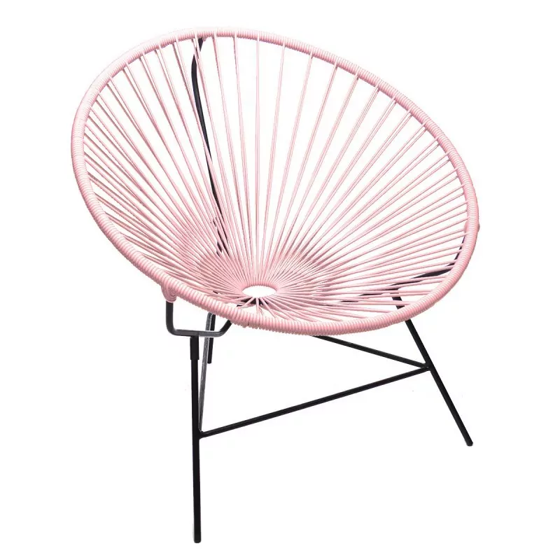 Fauteuil Huatulco rose poudré Boqa